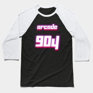 Arcade 904 Logo - Retro Pink Baseball T-Shirt